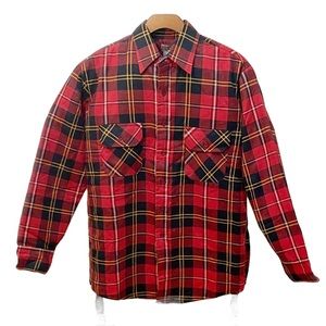 Sports afield size large quilted flannel button down jacket